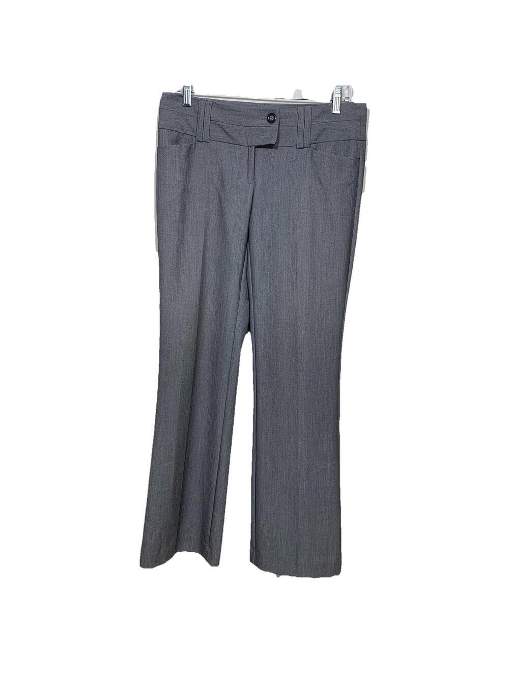 Tracy Evans Limited Dress Pants Womens 3 Gray Heathered Straight Leg Business